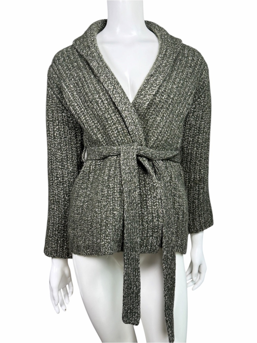 United Colors of Benetton Wool Blend Belted Cardigan Made in Italy Size M